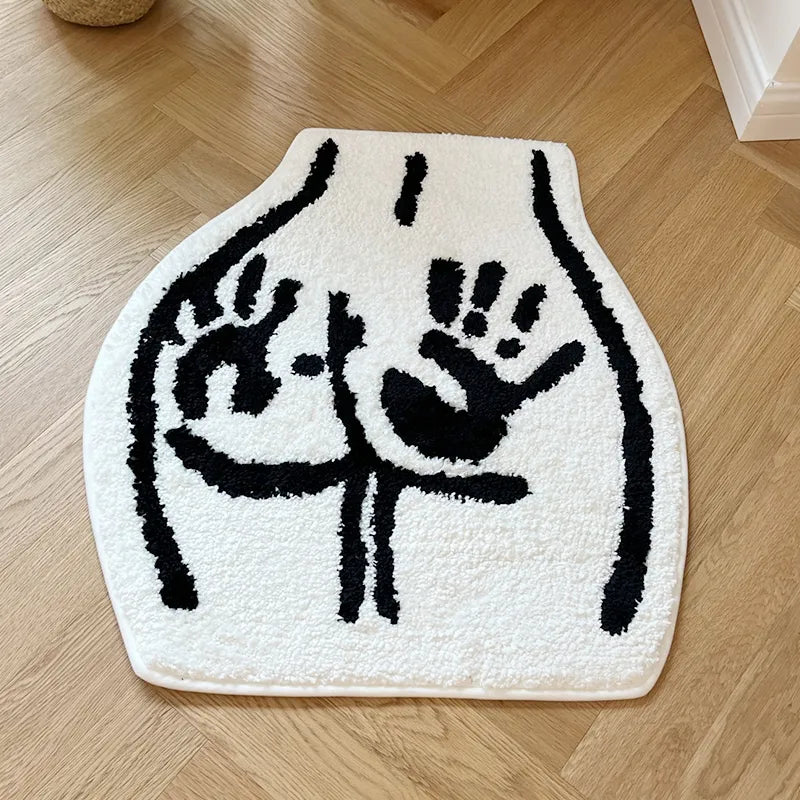 SkandiShop  Butt Carpet Soft Tufted Rug