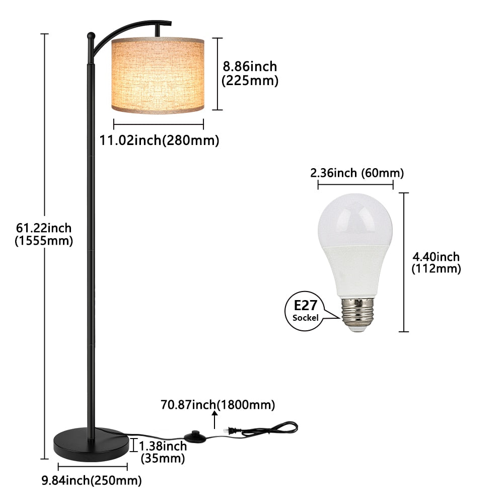 SkandiShop Smål golvlampa