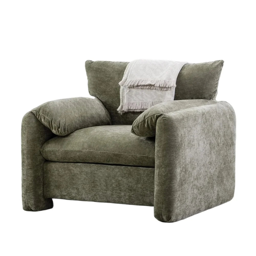 Cozy Chenille Oversized Armchair