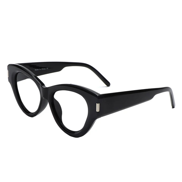 SkandiShop Stripe Presbyopic Cat-Eye Glasses – Colorful Fashion Meets Clear Vision