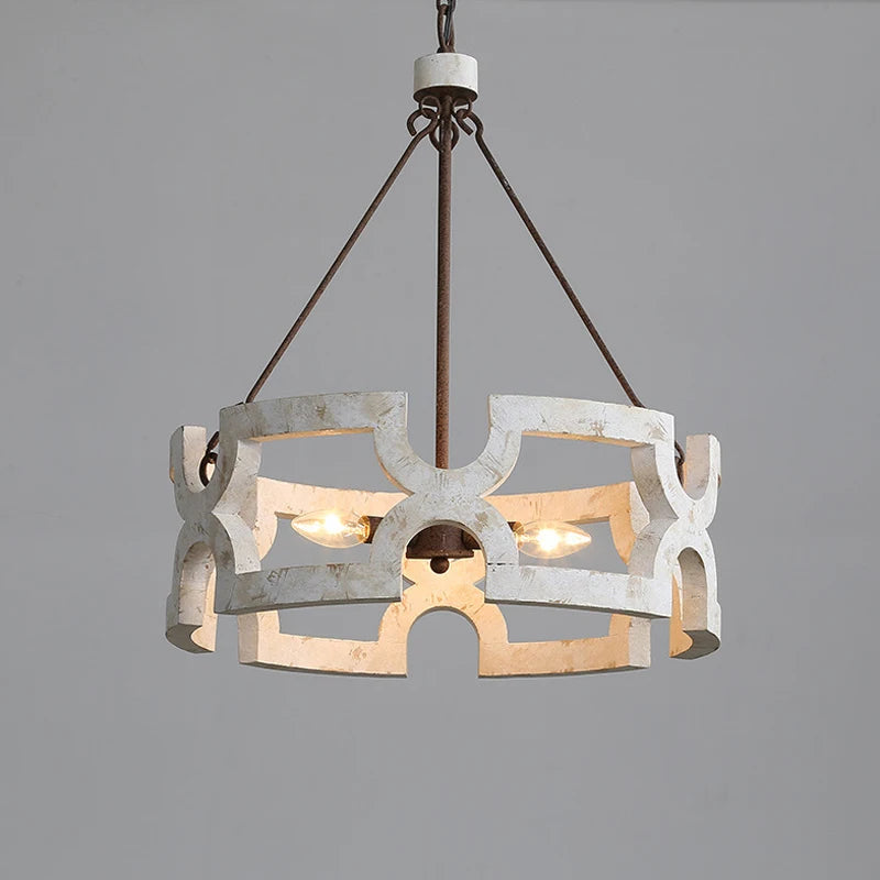Creative American Rural Wood Chandelier