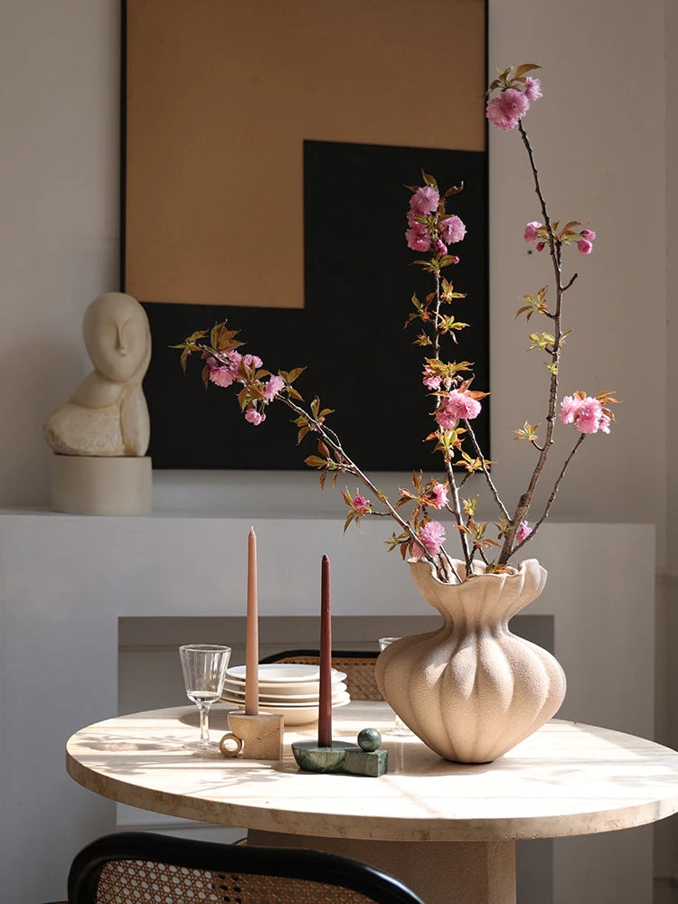 SkandiShop Milan Marble candle holder