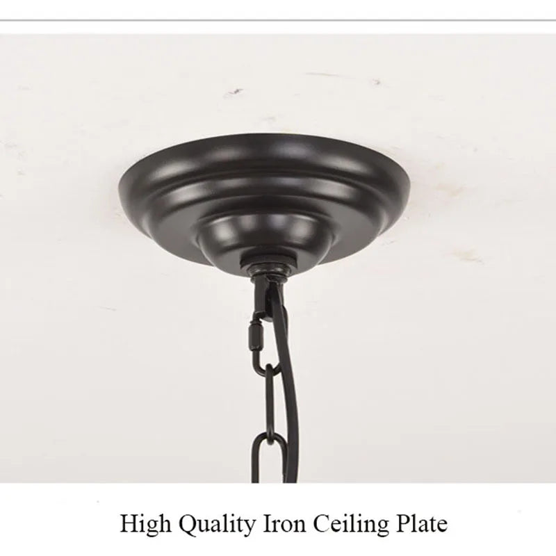 Modern American Retro Iron Hanging Pendant Lamp
