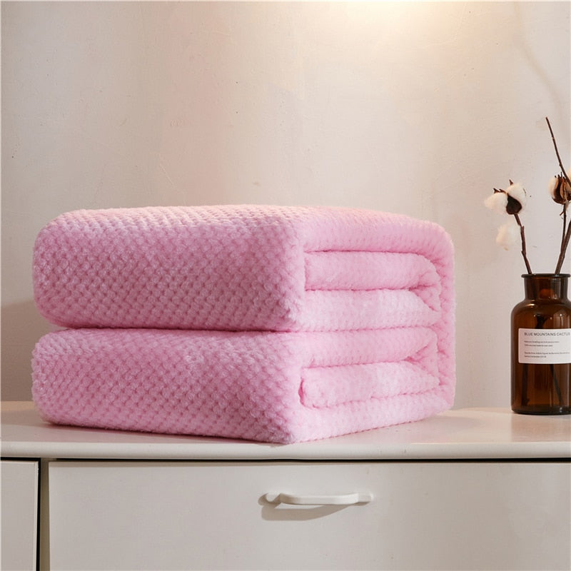 SkandiShop Winter Soft Warm Flannel Blankets For Beds