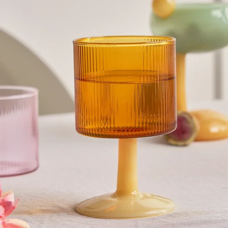 AmberGlow Borosilicate Glass Mug Set