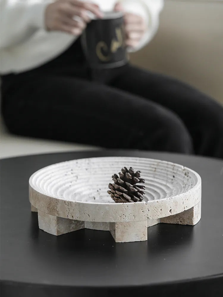 SkandiShop Natural Marble Tray