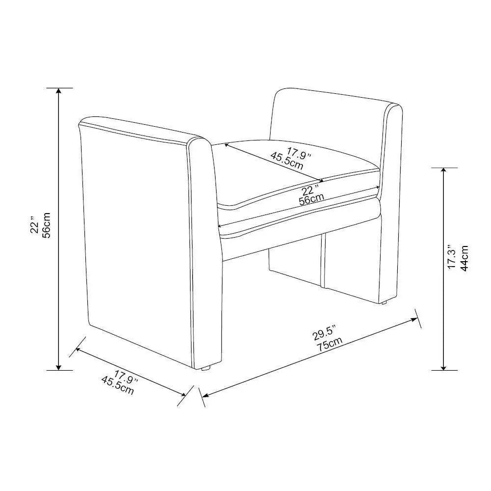 Vernon olivgrön sammetsottoman