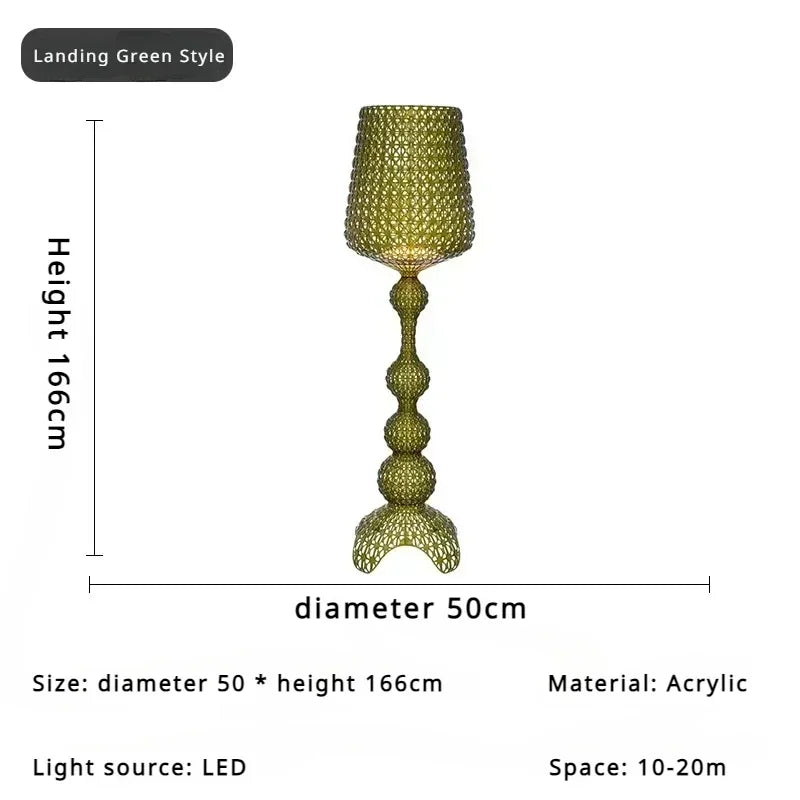 VetroGlow Goblet Floor Lamp – Italian Designer LED Light