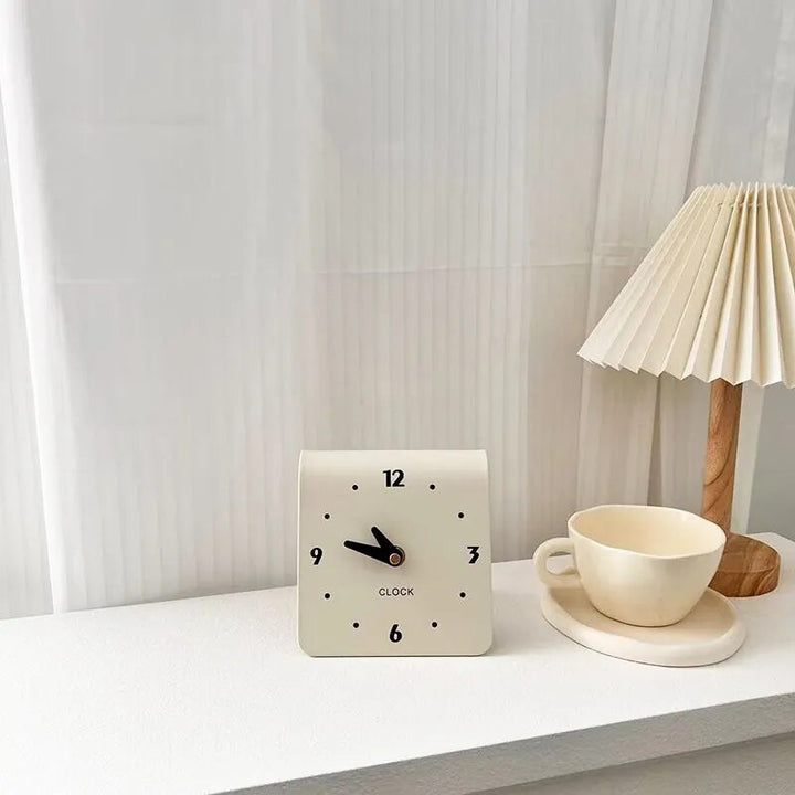 Cream Table Clock