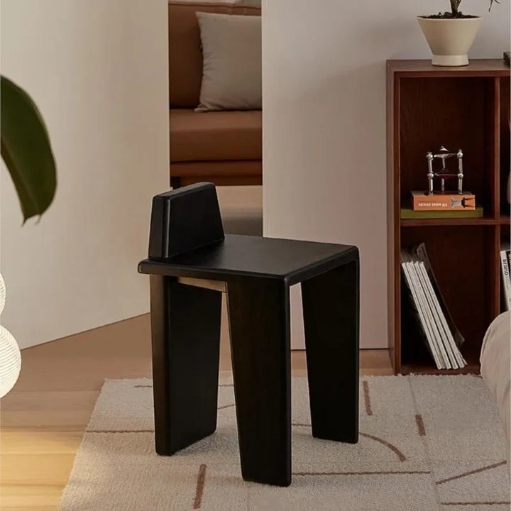SkandiShop Netta Nordic Solid Wood Living Room Stool