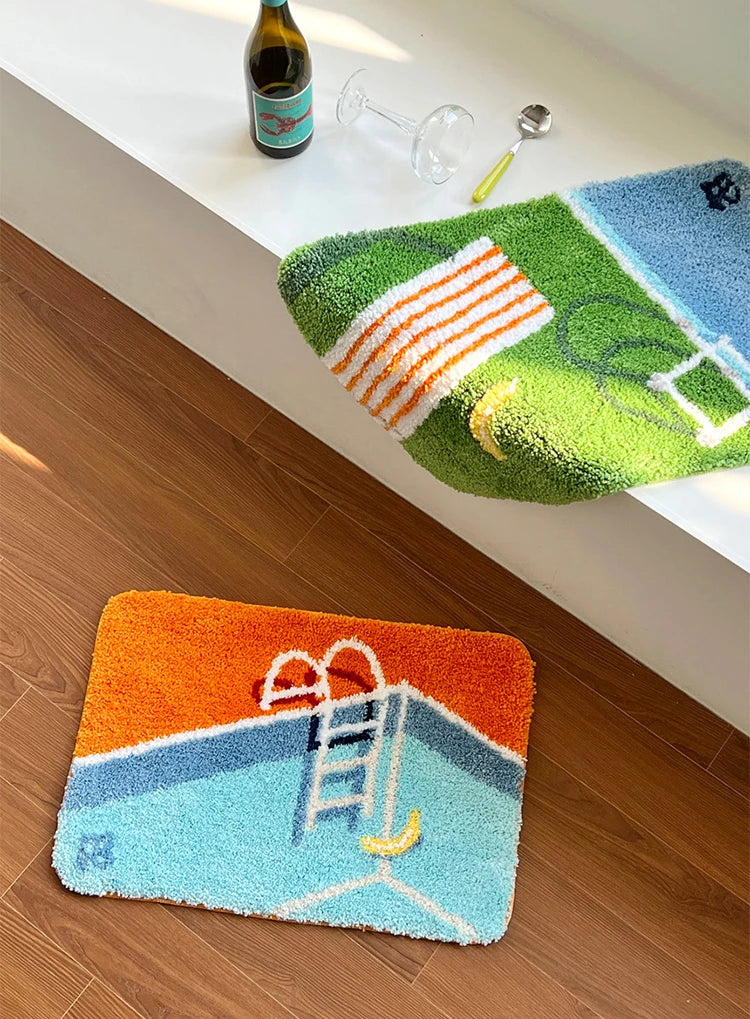 "Whimsy Welcome" Fluffy Tufted Entry Mat