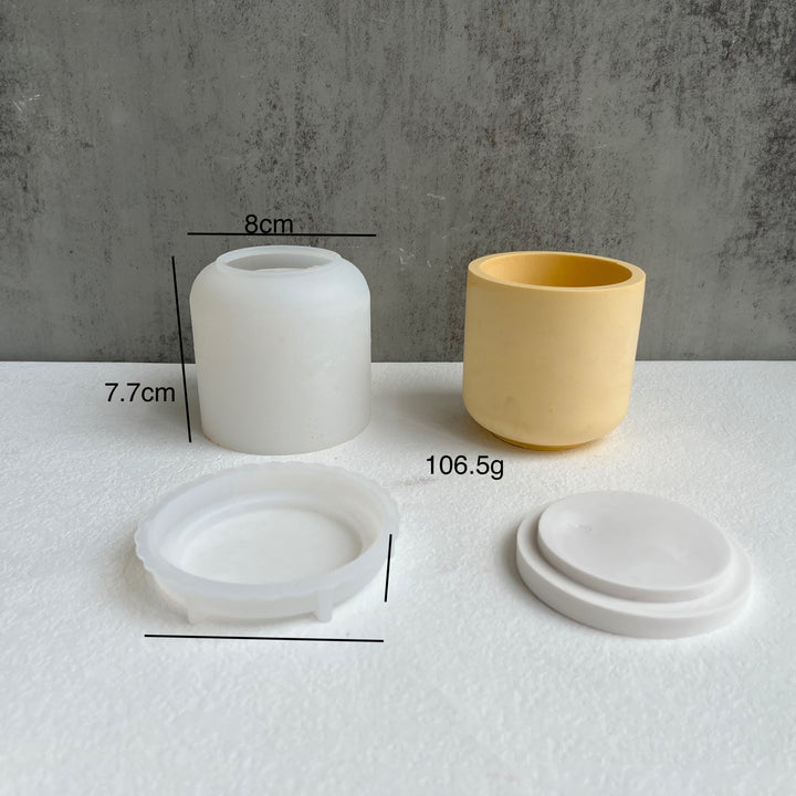 SkandiShop DIY Round Striped Jar