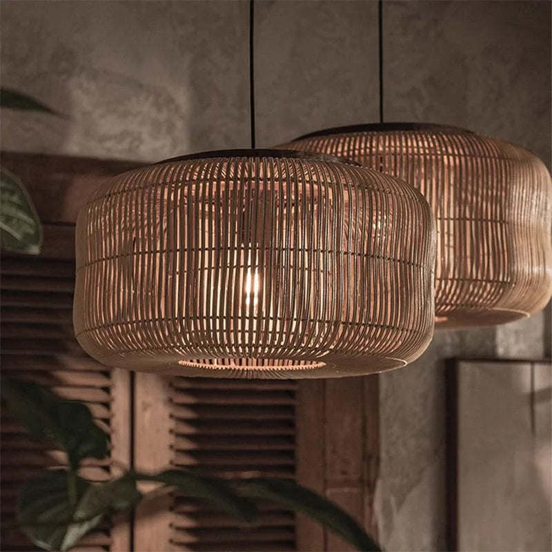 RetroBamboo Rattan Chandelier