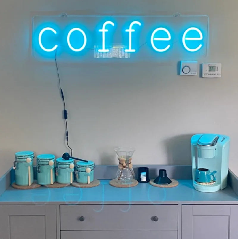 BrewBright Custom Coffee Neon Sign