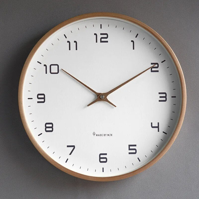 Nordic Wooden Wall Clock - Scandinavian Style | SkandiShop