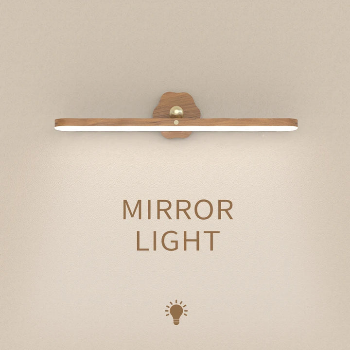 LuminaWood LED Mirror Front Night Light