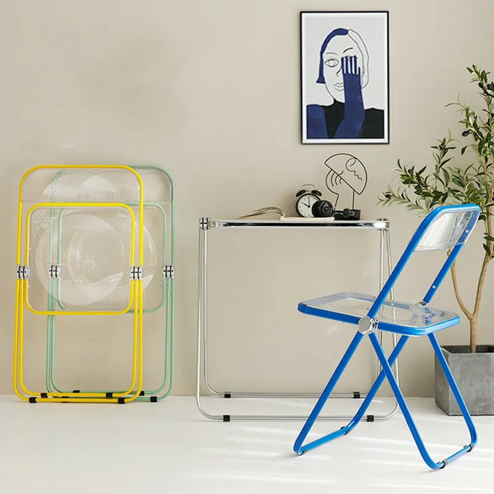 SkandiShop Outdoor Transparent Folding Chair