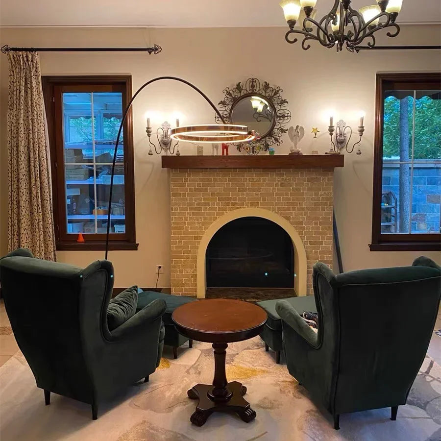 Nordic Halo LED Floor Lamp