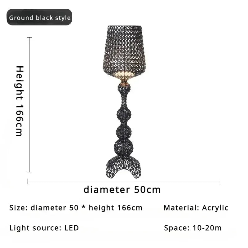 VetroGlow Goblet Floor Lamp – Italian Designer LED Light