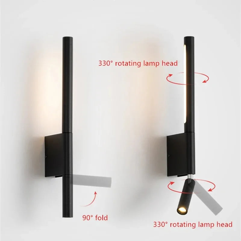 NordLight 350° Rotating Wall Lamp – Minimalist Nordic Design