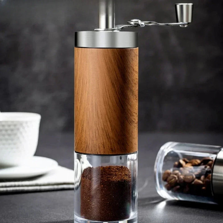 GrindMaster Wood Grain Hand Coffee Grinder