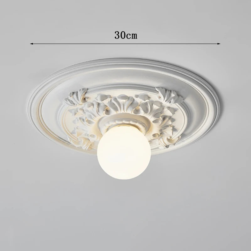 ParisianGlow Ceiling Lamp – French Retro Elegance