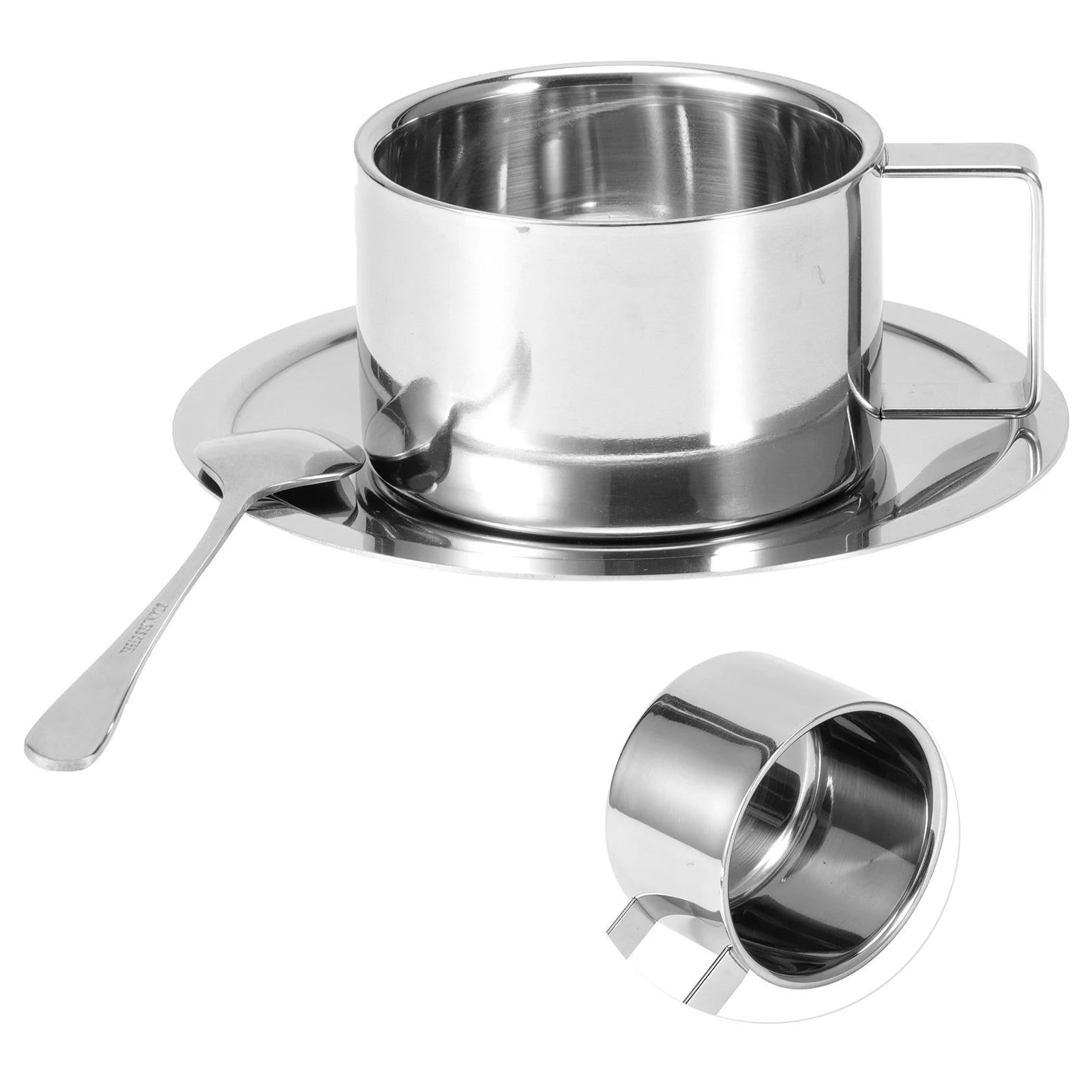 3Pcs/Set 304 Stainless Steel Coffee Cup