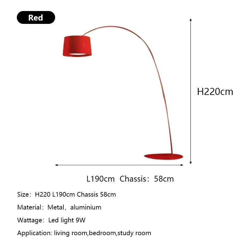 "Nordic Arc" Minimalist LED Floor Lamp