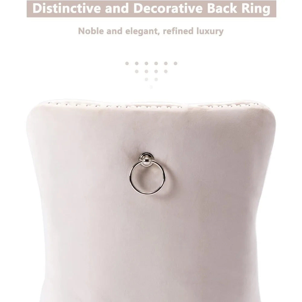 Tuftade matstolar, set om 6