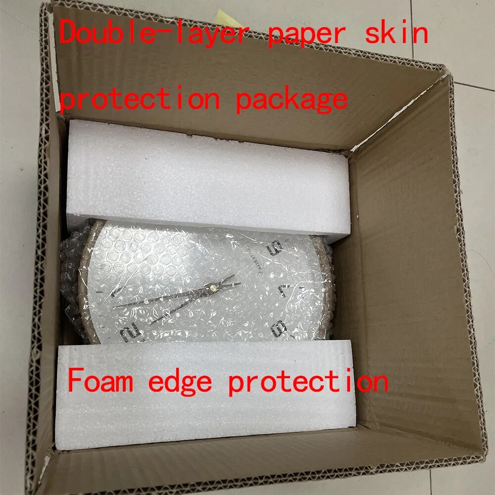 Nordic European Style Wooden Wall Clock