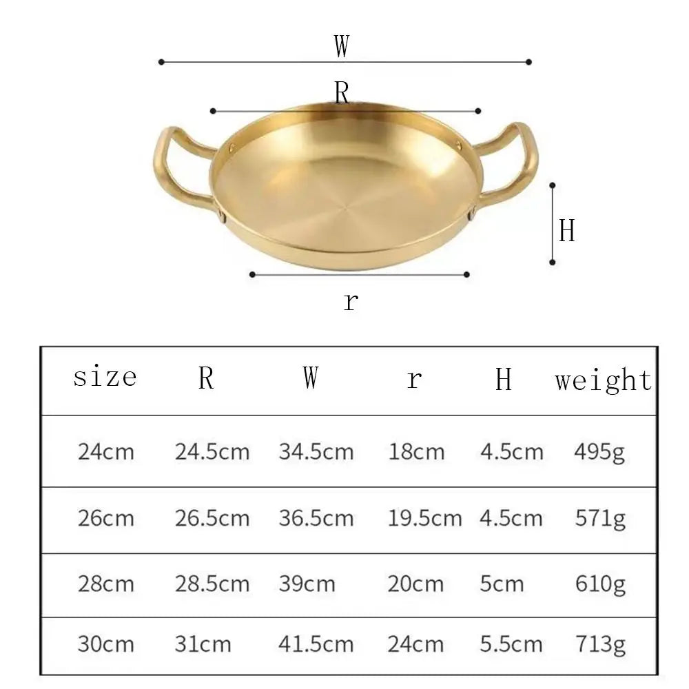 MultiPro Stainless Steel Double Ear Frying Pan