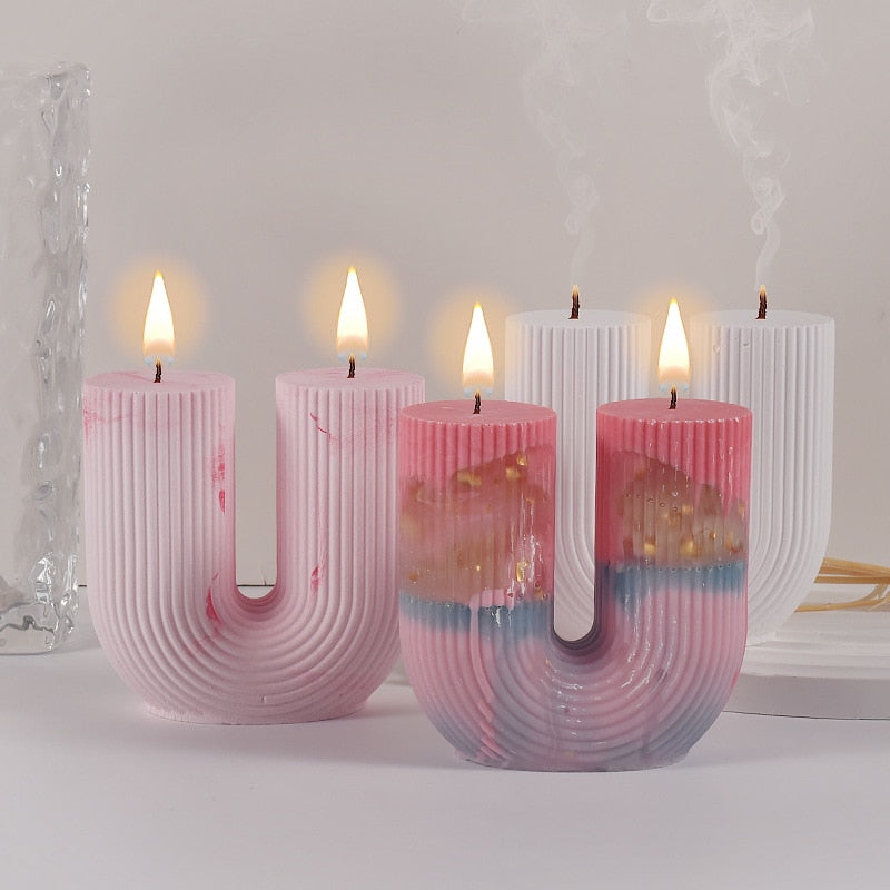 SkandiShop U Shape Candle Silicone Mold