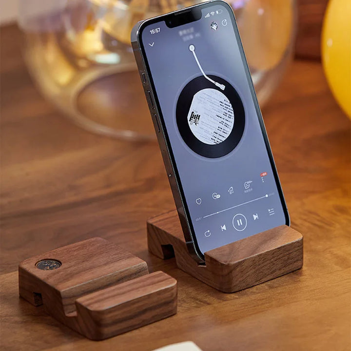 SkandiShop Solid Wood Mobile Phone Holder for Mobile Live Streaming