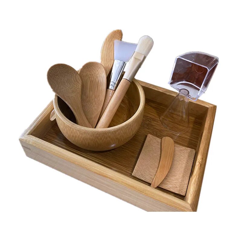 SkandiShop Japanese-style SPA Wooden Bamboo Skin Care Set
