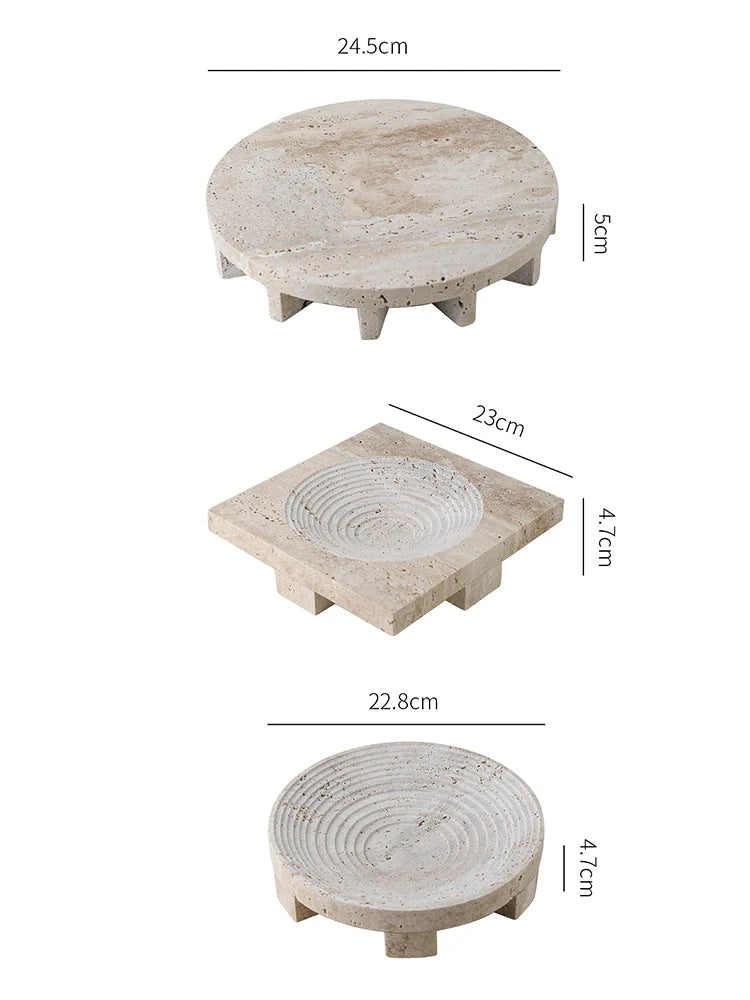SkandiShop Natural Marble Tray