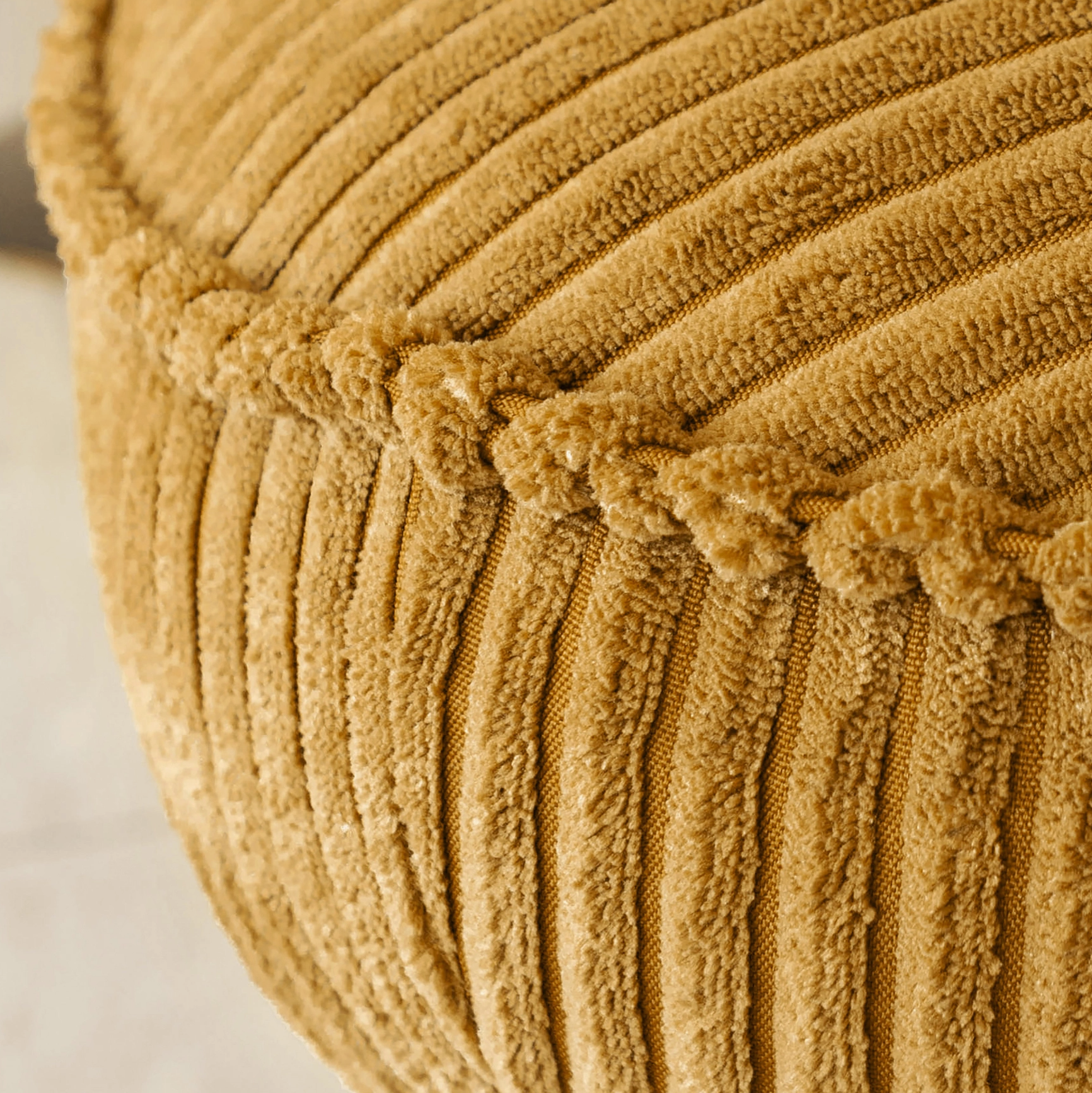 Corduroy Swivel Armchair – Saffron