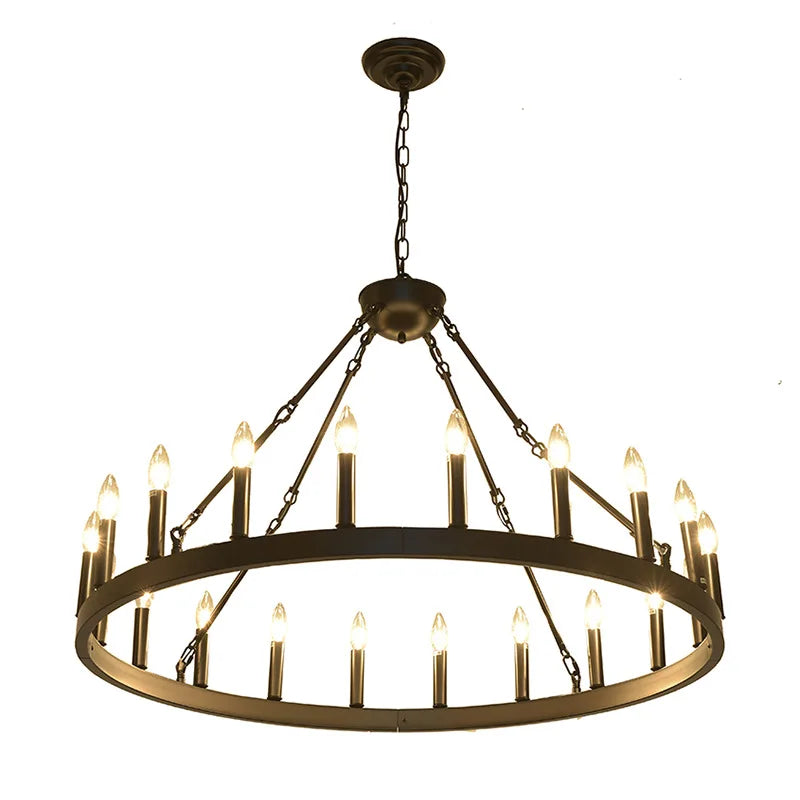 Modern American Retro Iron Hanging Pendant Lamp