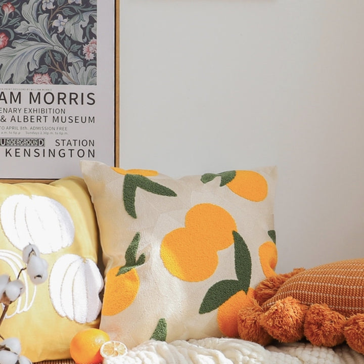 Orange pillow case