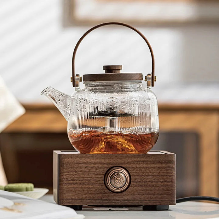 ThermoCraft Walnut Electric Ceramic Tea Heater