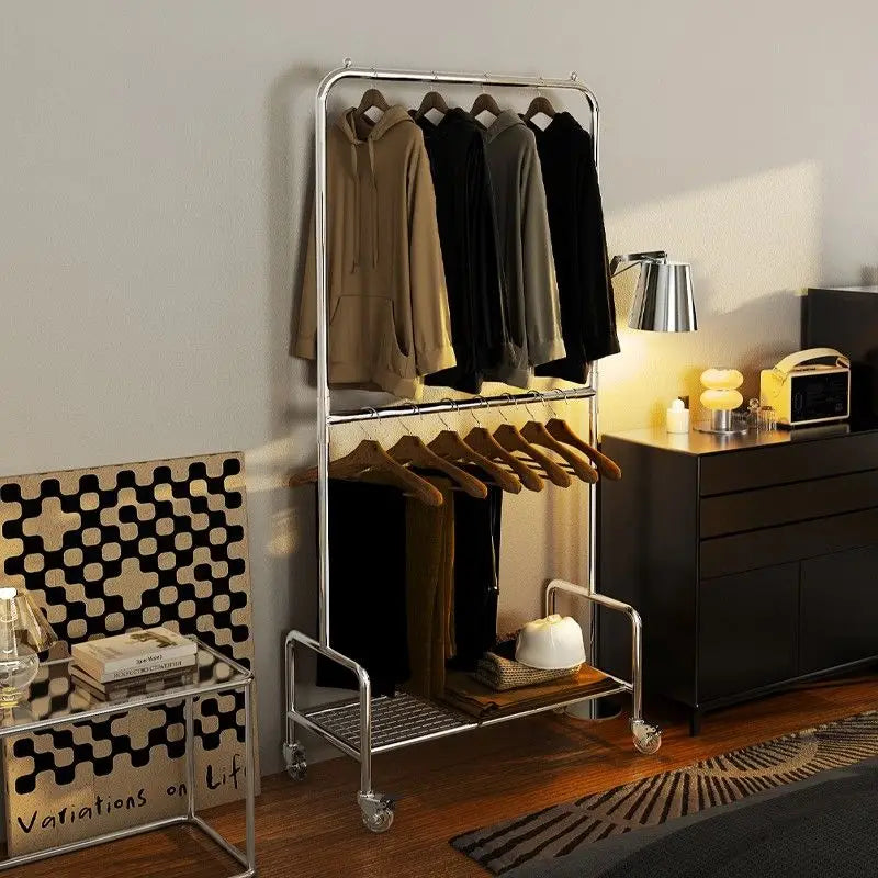 GlideSpace Double Layer Clothes Rack | SkandiShop