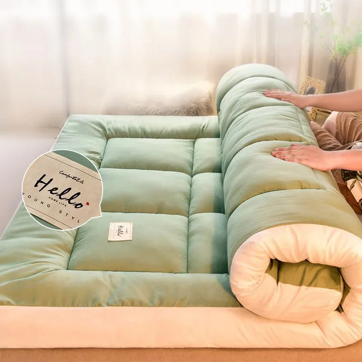 SkandiShop Cotton Queen Double Mattress - Japanese Futon