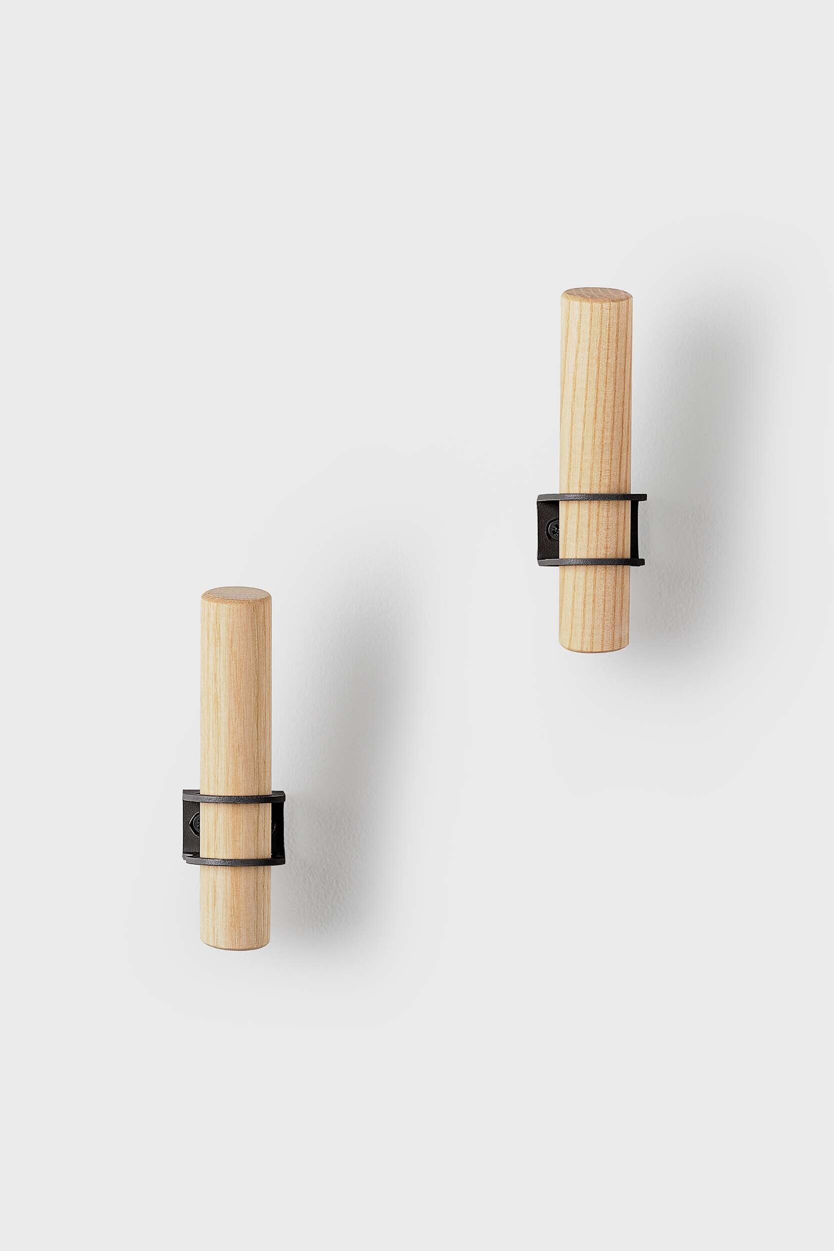 Torch Wooden Hook Rack