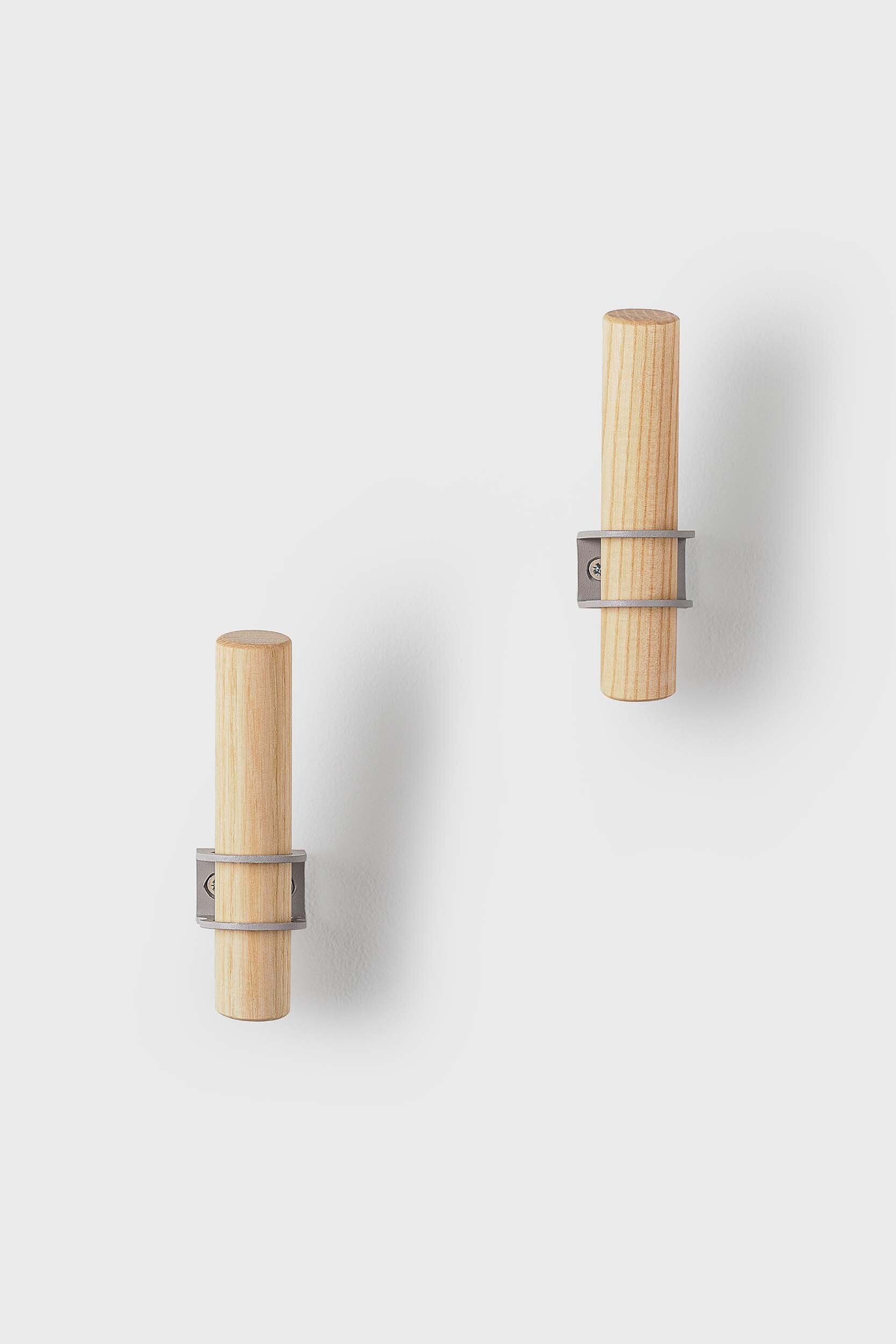 Torch Wooden Hook Rack