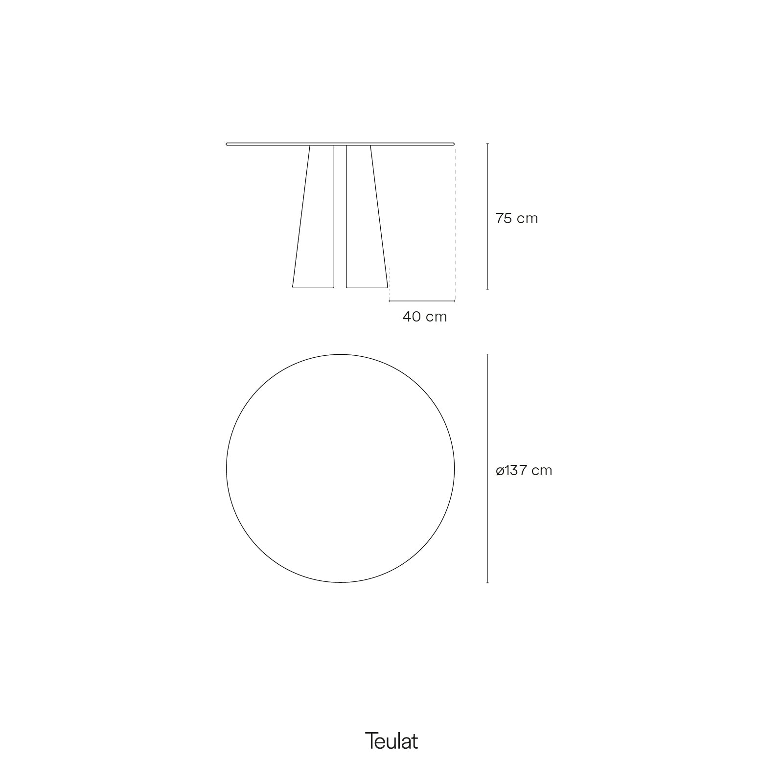 Round Table Cep 137Cm Natural