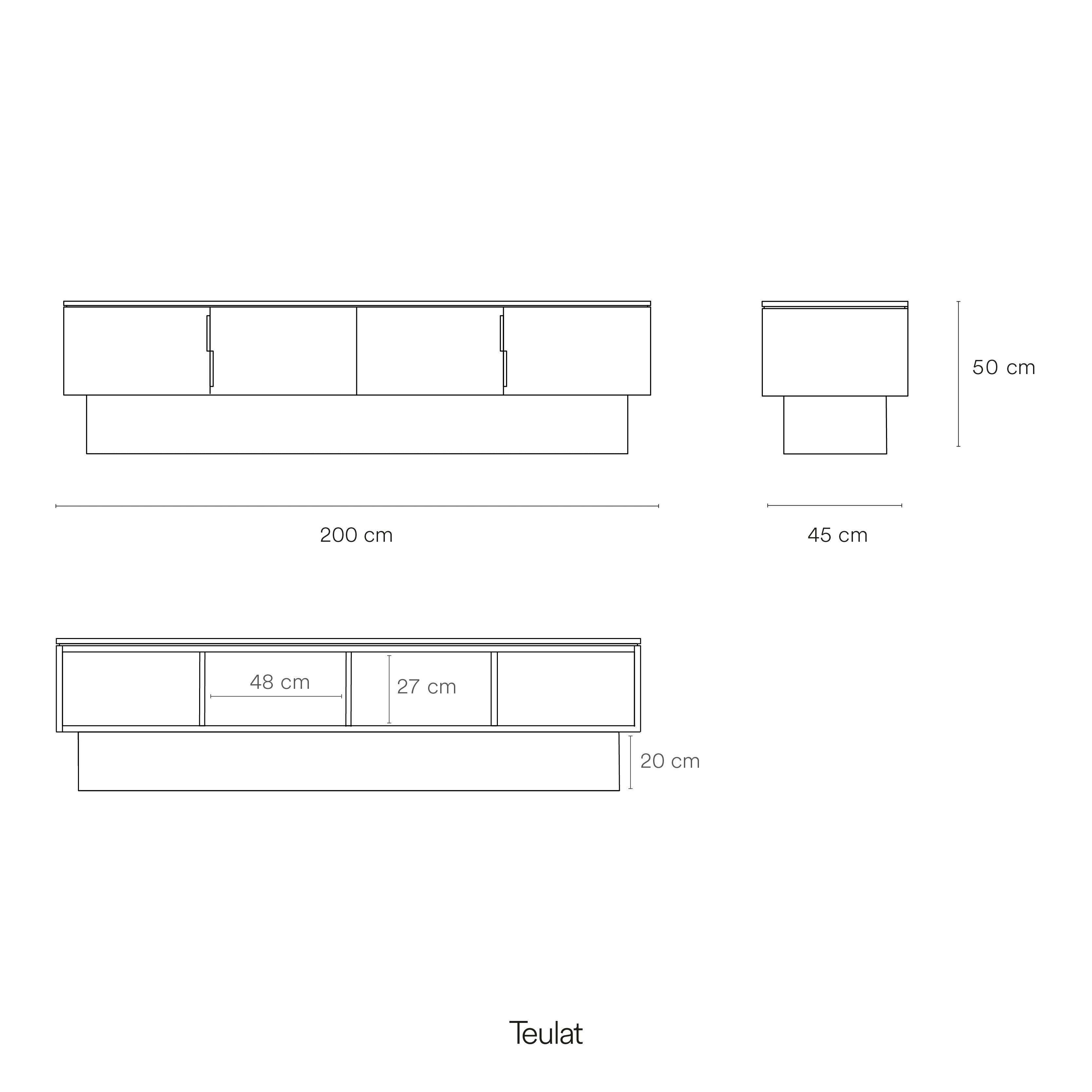 Tv Cabinet Totem 4D Sand