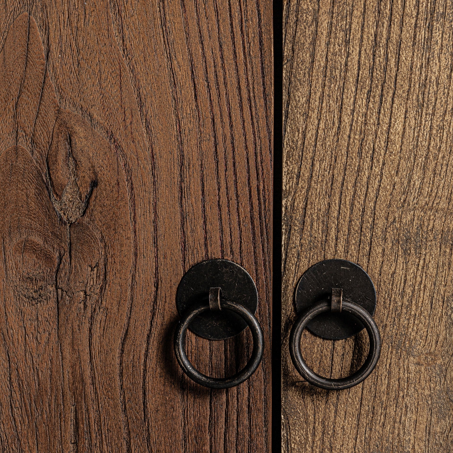 Ellison Elm Wood Sideboard - Natural Brown Storage Cabinet
