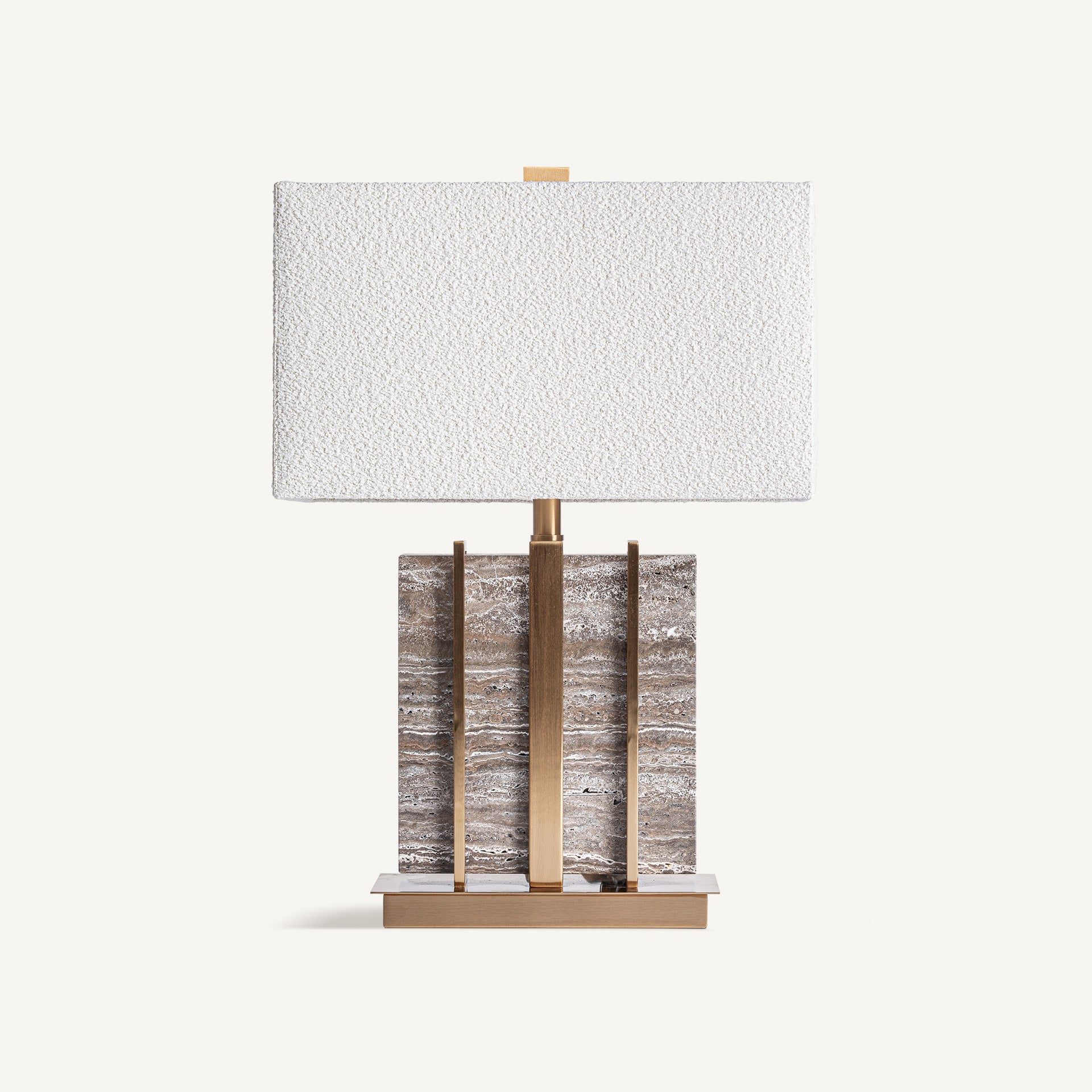 Gia Marble & Gold Table Lamp – Contemporary, 66 cm
