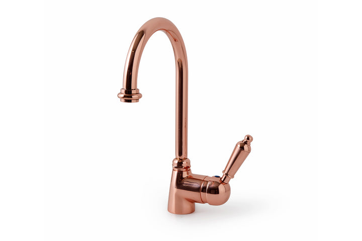 Luxury Brass Kitchen Mixer Tap – High Neck Swivel Spout | Multiple Finishes