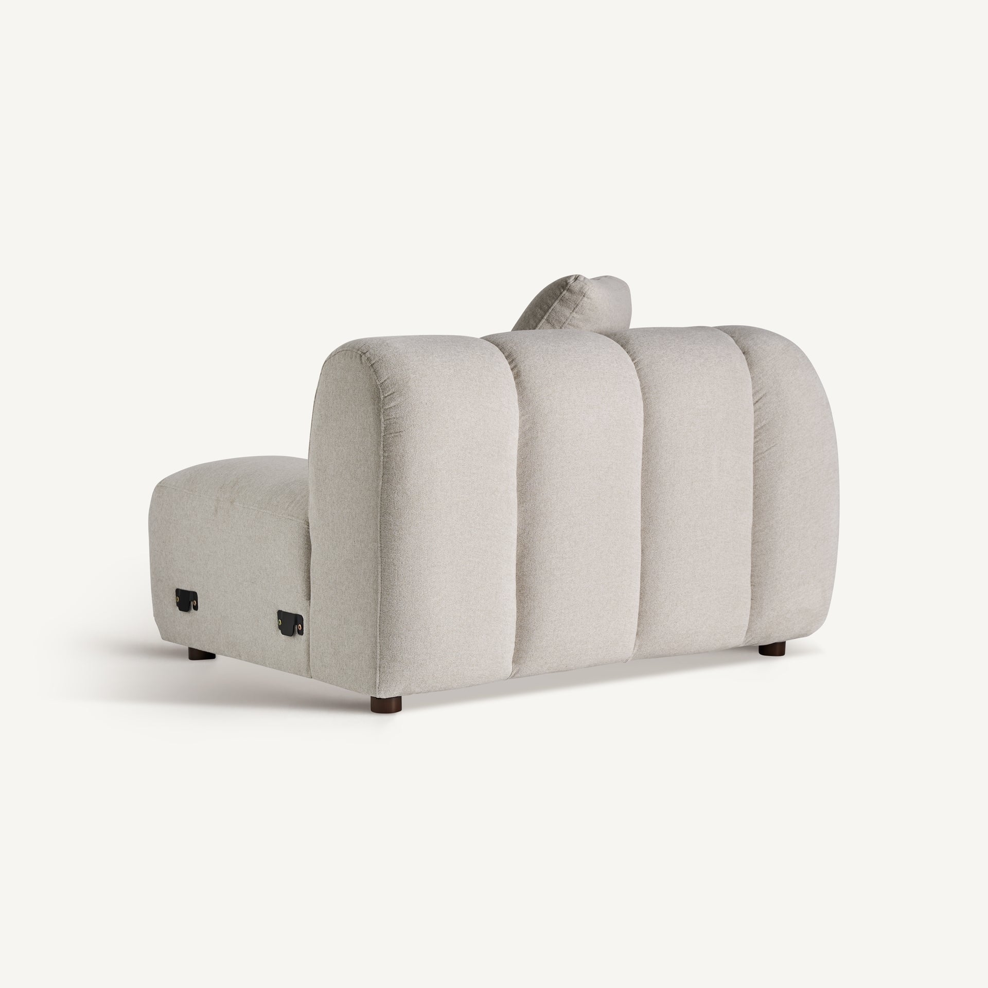 Grey Corner Sofa Module - Modern Modular Seating