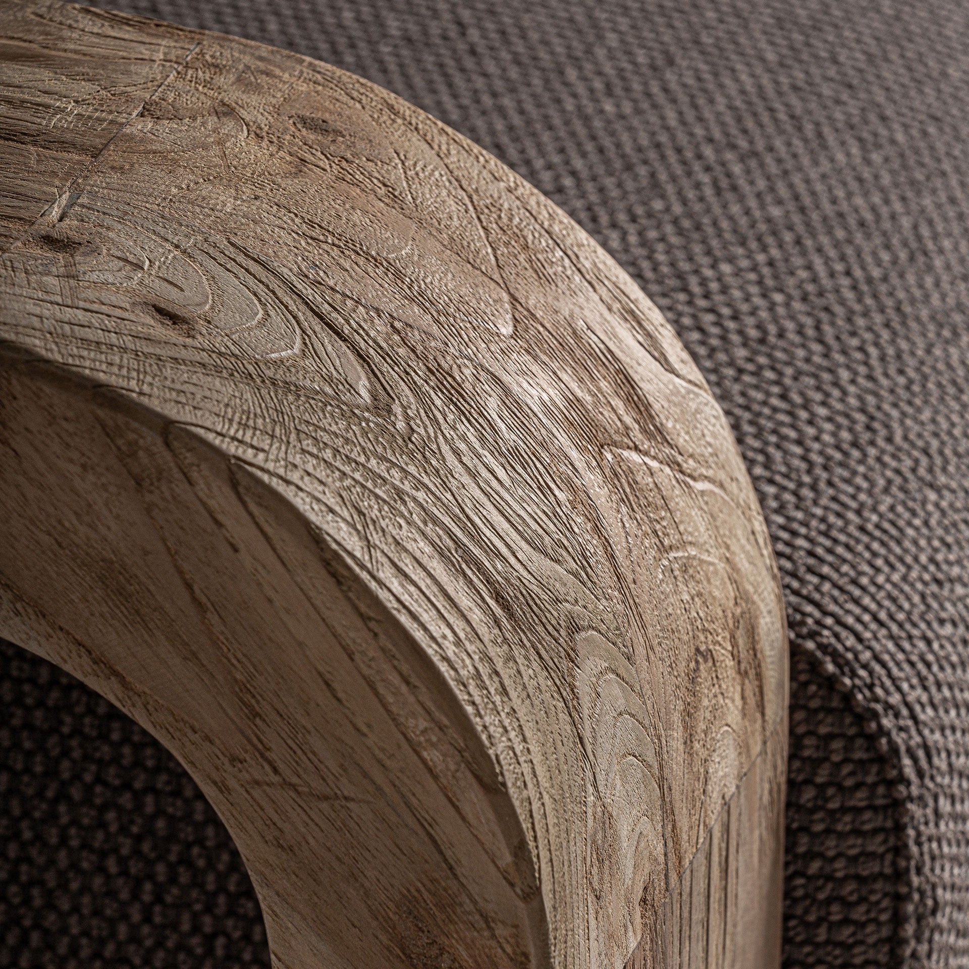 Corba Sculptural Wood Armchair - Curved Organic Design